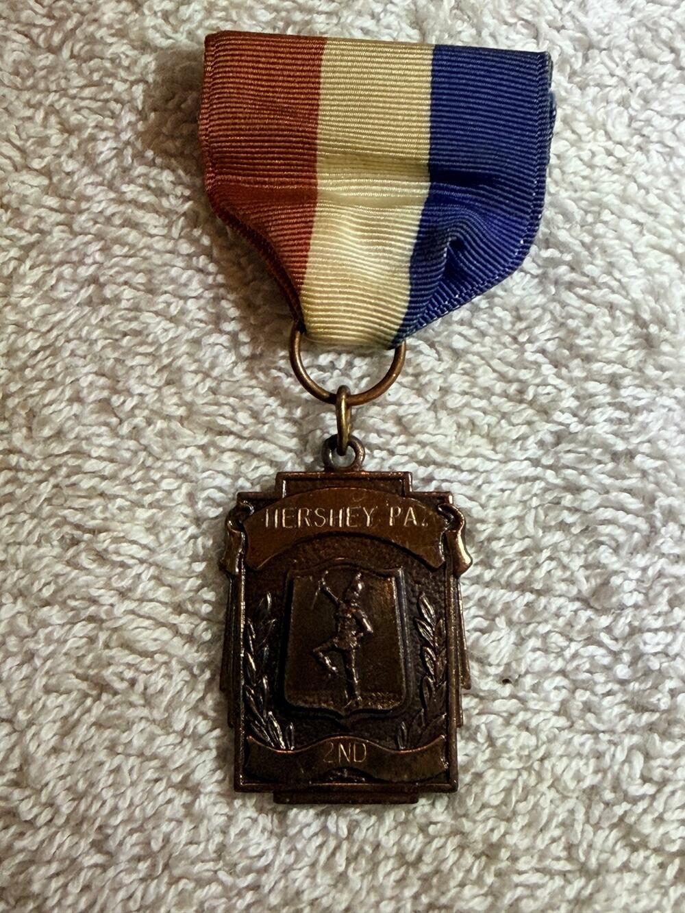 Vintage 1959 Hershey PA 2nd Place Majorette Baton Twirling Award Medal Ribbon